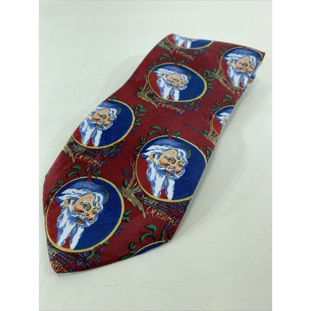 Jingle Bells Santa Claus Polyester 58” Christmas Tie